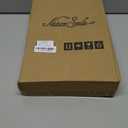 Nature Smile Solid Lotus Wood Deluxe Wooden Pants Hangers Bottom Hanger Jeans Hanger Skirt Hanger with 2-Adjustable Clips Anti-Rust Hook Pack of 10 (Natural)