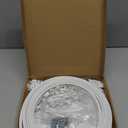 UrbanRed Flexible Bendable Ceiling Curtain Track, 16.4 ft (5 m), Mount for Rail with Curtain Tracks System, Room Divider, Curtains Rod, RV Ceiling Track for Curtains, White