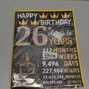 Joycard 26th Jumbo Birthday Card with Envelope, 26th Birthday Decorations for Women Men, 26th Birthday Gifts Her Him, Happy Birthday Cards for 26 Year Old Daughter Son, Back in 2000