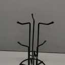 HULISEN Mug Tree for Large Cups, Counter Coffee Mug Holder with 6 Hooks, Metal Coffee Cup Holder Tree, Standing Rack for Countertop, Kitchen Counter Decor, Black