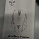 Lionsing Wireless Mouse,2.4GHz Optical Computer Mouse with USB Receiver, 5 Adjustable DPI Levels, 6 Buttons Cordless Mouse for Laptop, PC, Computer, Desktop,Notebook,Macbook,Chromebook, Black