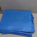 NERUB Set of 10 Reusable Grocery Bags Heavy Duty Shopping Bags Large Grocery Totes with Reinforced Bottom Super Sturdy Handles Washable, Blue
