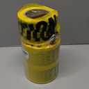 Caution Tape Rolls Durable Safety Barricade Warning Tape for Construction Site Hazardous Area, 3 PCS for Traffic Control PE Material Yellow Background Black Word