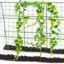 FOLLOOK Outdoor Trellis for Climbing Plants Arch Tunnel U-Frame Trellis with Plant Support Clips for Grape Zucchini Plant Metal Tall, Green, MWM-11-U-120x160-GREEN