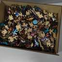 Delobil Wooden Puzzles for Adults, Coral Sea Turtle Jigsaw Puzzles 500 Piece, Unique Shape Puzzles for Adults and Kids, Fun Challenging Puzzles Family Game Gift, Royal Size 16.7 x 16.3 Inches