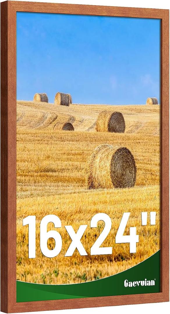 16x24 Frame, Distressed Farmhouse Wood Texture Poster Frame