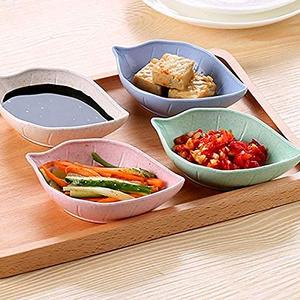 Leaf Shape Chutney Plate (Pack of 8)