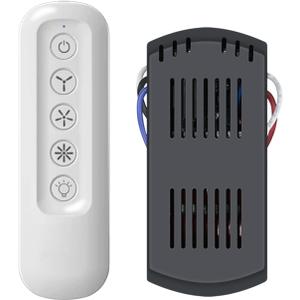 Ceiling Fan Remote Control Kit Compatible with Hampton Bay Hunter 99392 99770 99813 99815 99384 99772 99122 99123 99600, 3-Speed Control with Dimmer