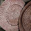 12 Pack 13" Rattan Charger Plate, Dark Brown, Classic