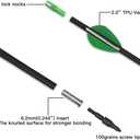 Carbon Arrow, 26" L with 2" Profile Vanes, Spine 400 Hunting Arrows 12 Pcs