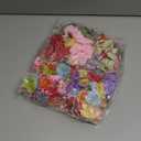 210 Pcs Mini Silk Flower Heads Small Fake Rose Daisy Faux Flowers Bulk for Crafts Artificial 3D Loose Fabric Flowers Heads Sunflower Bulk for Wedding Hair Cap Dresses Decorations (Bright Colors Mixed)