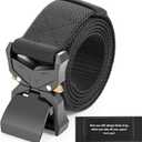 Personalized Belt for Men, Custom Engraved Gift for Him Nylon Tactical Gun Belt for Husband Christmas Birthday Gift (M-waist 36"-42")