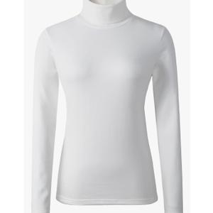 Women's Soft Cotton Turtleneck Top Basic Pullover Sweater S-M