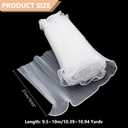 PH PandaHall 10 Yards Organza Ruffled Lace Organza Gradient White Tulle Fabric Applique Trim Trimming Ruffle Pleated Chiffon Trim for Craft Sewing Bag Dress Gift Decoration 10.6 inch Wide
