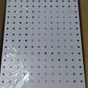 Peg Board, 4 Pack Metal Pegboard Panels White Pegboards Wall Organizer with 50 Pcs Hooks, Peg Board for Walls Home Tool Storage, Office Organization, Kitchen, Craft Room
