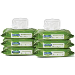 FitRight Personal Cleansing Wipes with Aloe (8x10 inch) 600 Pieces Moisturizing Body Wipes for Adults Bathing and Incontinence Cleaning Scented Cloth Adult Wipes for Elderly Care