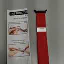 Stretchy Braided Bands For Samsung Galaxy Watch Ultra/Ultra 2 (47MM), Smartwatch Replacement Elastic Nylon Woven Breathable Sport Strap For Galaxy Watch 7 Ultra 2024/2025 Men Women (Red)