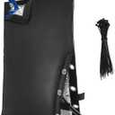 Extended Insulated Outdoor Faucet Cover for Winter Freeze Protection - 30H x 13.5W for RV Park Hydrants, Yard Hydrants, Garden Hose Bibbs, Sprinkler Systems (Black)