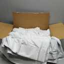 Blackout Linen Curtains 108 Inches Long 60 Inch Wide for Living Room Bedroom Pinch Pleated Back Tab Thermal Insulated 100% Black Out 2 Layer Window Drapes for Sliding Door Beige White 60x108 1 Panel