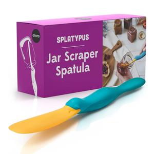 OTOTO Splatypus Jar Spatula for Scooping and Scraping - Unique Fun Cooking Kitchen Gadgets for Foodies - BPA-free & 100% Food Safe - Crepe Spreader