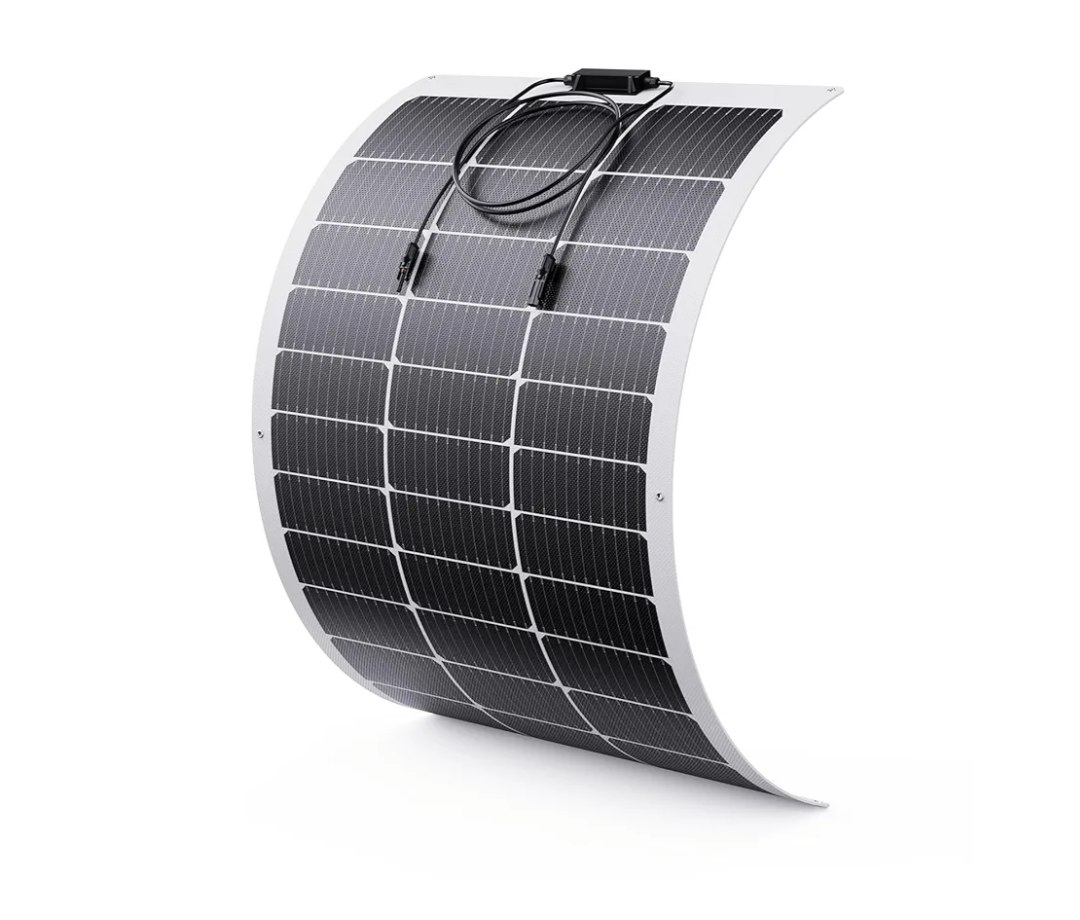 100W Flexible Solar Panel, Ultra Lightweight 100 Watt 12V Portable Solar Panel Kit, Callsun 23% High Efficiency 182 PERC IP68 Waterproof ETFE RV Solar Panels for RV Van Offgrid Living Boat (White)