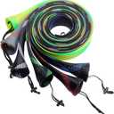 SF Fishing Spinning Rod Socks Braided Mesh Rod Sleeve Cover Protector Pole Gloves Six Colors 6PCS Fit Spinning Rod 6-1/ 2FT to 7-1/ 2FT