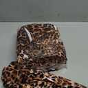 Newwiee 24 Pcs Spandex Chair Bands Animal Print Elastic Chair Sashes Bow Polyester Chair Cover Bands Ties Without Buckle for Animal Safari Jungle Theme Party Birthday Decor (Leopard Print)