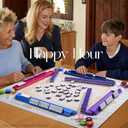 American Mahjong Tile Set 160 Acrylic Tiles with 4 All-in-One Mahjong Tile Racks & Pushers, 12 Zodiac Designs, 4-Layer Colors, 100 Chips, 3 Golden Dice, Vintage Leather Portable Case
