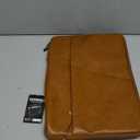 DOMISO 17.3 inch Laptop Sleeve Case Water-Resistant PU Computer Cover Bag for HP, Dell Notebook, Brown