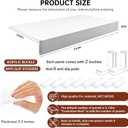 5PCS Wire Shelf Covers for Pantry, Preventing Leakage of Items & Removable, PVC Wire Rack Covers for Shelves Closet Kitchen (White, 24 X 16)