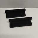 LETURE 2 Pieces Long Velvet Jewelry Chain Necklace Gift Box Set, Bracelet Storage Case, Jewellry Display Box for Wedding, Engagement,Proposal, Birthday and Anniversary (Black)