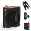 yAyusi Wireless Voice Amplifier for Teachers with 2 Magnetic Lavalier Mics, Hands Free Mini Portable Microphone and Speaker with Lanyard, Rechargeable Teacher Microphones for Classroom/Meetings/Speech