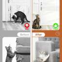 Extra Thick Clear Anti Cat Scratch Furniture Protector 17" x 197"ZQVCNF Self-Adhesive Couch & Door Tape from Cat Claws - Covers Walls, Bed Corners | Stops Cat & Dog Scratching Damage