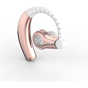 Wireless Headset with Mic,Unmatched Comfy Wireless Earbud w/ 8 Hrs, HiFi Sound Cell Phone Earpiece Hands Free Headphone Compatible with Android/iPhone/Smartphones/Laptop, Rose Gold