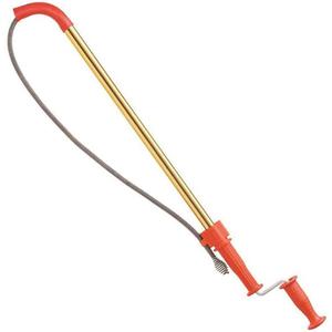 RIDGID 59802 K-6DH Hybrid Toilet Snake Auger with 6' Heavy-Duty Drop Head Tri-Wrap Cable, Manual or Cordless Drill Operated Plumbing
