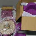 CAROTE 21pcs Pots and Pans Set, Nonstick Cookware Set Detachable Handle, Induction Kitchen Cookware Sets Non Stick with Removable Handle, RV Cookware Set, Gold and Purple (Gold Ultra Violet)