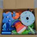 Dog Toys 25 Pack for Fun and Teeth Cleaning, Puppy Chew Toys Pack with Squeak Plush Toy,Squeaky Toy Balls,Tug of War and Rope Toys for Puppy to Small Dogs