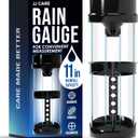 JJ Care Rain Gauge 11 inches Rainfall Capacity, Rain Gauge Outdoor for Rainfall, Rain Gauge Measure for Garden, Lawn and Outdoor Yard, Weather Rain Gauge Collector
