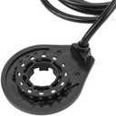 Electric Pedal Assist Sensor, 12 Magnet Dual Hall PAS System for Conversion Kit Left Side Installation Bicycle Pedal Sensor