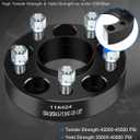 ECCPP 2PCS 1.25 inch Wheel Spacers hub Centric 5 Lug 5x4.5 to 5x4.5 5x114.3mm to 5x114.3mm Fits for 2002-2012 for Jeep Liberty |1987-2006 for Jeep Wrangler |2007-2011 for Ford Edge