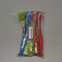 5 Pieces Long Dish Brush with Handle Assorted Color Dishwashing Brush with Suction Cup Multipurpose Scrub Cleaning Tool for Kitchen, Toilet, Etc.