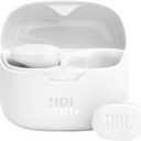 JBL Tune Buds - True wireless Noise Cancelling earbuds, JBL Pure Bass Sound, Bluetooth 5.3, 4-Mic technology for Crisp, Clear Calls, Up to 48 hours of battery life, Water and dust resistant (White) (Small)