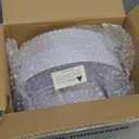 KIRE 100PCS Disposable Plates - White with Gold Rim Plastic Plates - Includes 50Pieces 10.25inch Dinner and 50Pieces 7.5inch Dessert/Salad Plate for Mother's Day/Wedding/Spring Party/Graduation