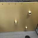 Dual Shower Heads System 16"x32" Ceiling Mount Rainfall and 6" Wall Mounted Shower Heads with 6 body Jets Thermostatic Shower Valve Full Body Shower System Can All Run Together Brushed Gold