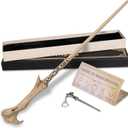 Magic Wizard Wand for Kids Witch Sorcerer Collection Cosplay Accessory with Gift Box, Bone