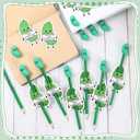 Jetec 30 Set Positive Emotional Gifts Bulk, Funny Pencils Inspirational Employee Gifts for Valentines Party Favors, Pickle Pencils with Erasers, Affirmation Cards for Office Teacher, Coworker Staff