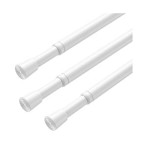AIZESI Spring Tension Rods Adjustable 26 to 39 inch Tension Curtain Rod Small Tension Rod No Drilling Expandable Spring Loaded Curtain Tension Rod,Suitable for Doors and Windows 28 to 36 inch