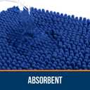OLANLY Bathroom Rugs 36x24, Extra Soft Absorbent Chenille Bath Rugs, Rubber Backing Quick Dry, Machine Washable Bath Mats for Bathroom Floor, Tub and Shower, Home Decor Accessories, Royal Blue