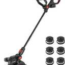 Cordless Weed Eater Compatible with Milwaukee M18 18V Battery(Tool Only), 12-Inch 3-in-1 String Trimmer with 8500RPM Upgraded Motor, Automatic Line Feed Weed Wacker for Lawn Edging and Mowing-Red