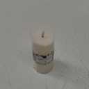 Core Home™ Large Flameless LED Swirl Pillar Wax Candle - Cream